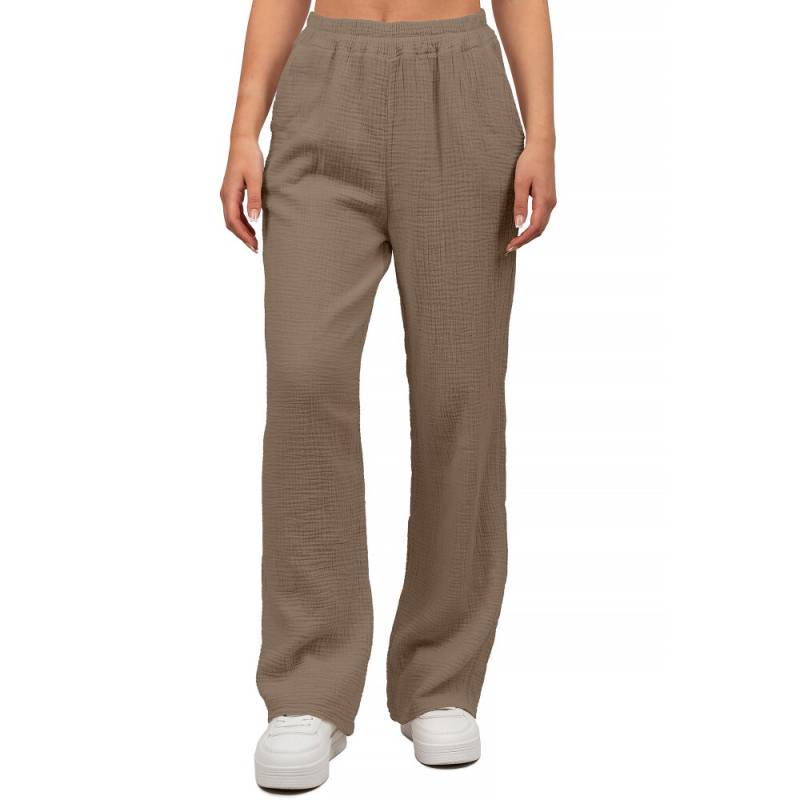 Reichstadt Oversized Hose Damen Musselin 25RSW082 Taupe One Size