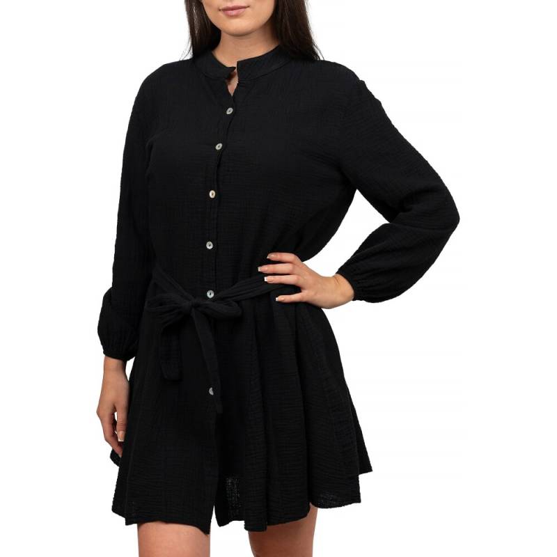 Reichstadt Oversized Sommerkleid Damen Musselin 25RSW075 Black One Size