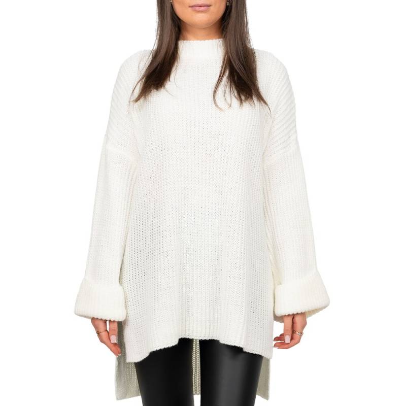 Reichstadt Damen Oversized Strickpullover 25RSW067 White One Size