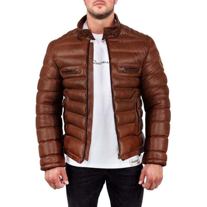 Reichstadt Regular Fit Jacke Herren Echtleder 19RS016 Cognac XS Reichstadt Regular Fit Jacke Herren Echtleder 19RS016 Cognac XS