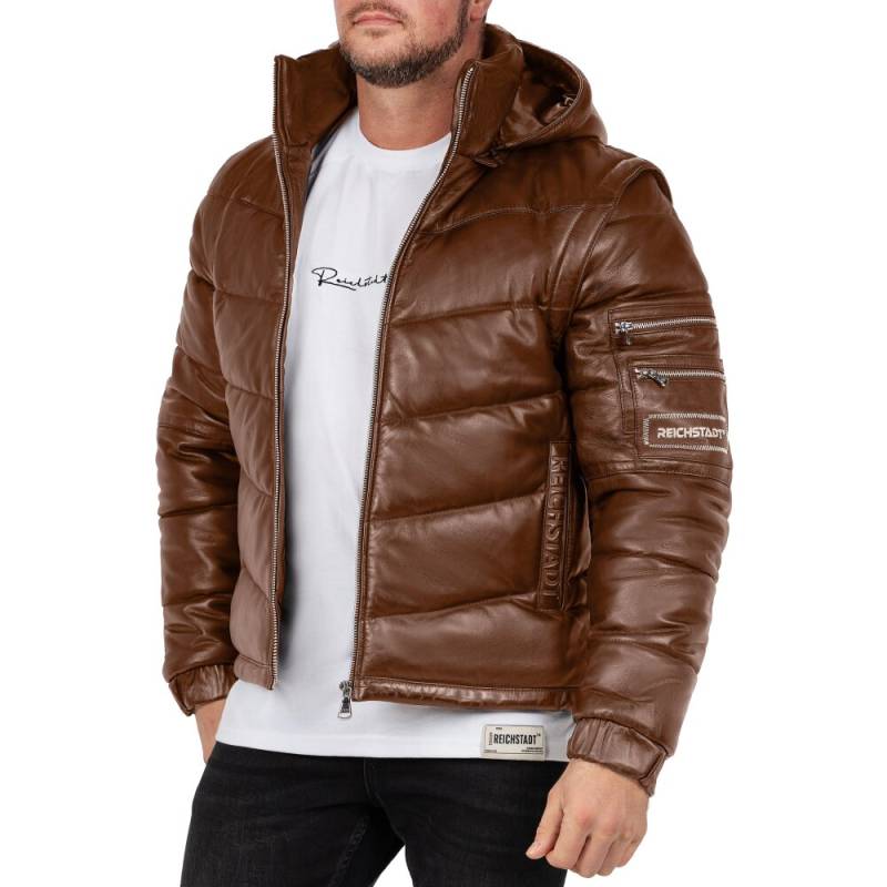 Reichstadt Regular Fit Jacke Herren Echtleder 22RS032LUX Cognac XS Reichstadt Regular Fit Jacke Herren Echtleder 22RS032LUX Cognac XS