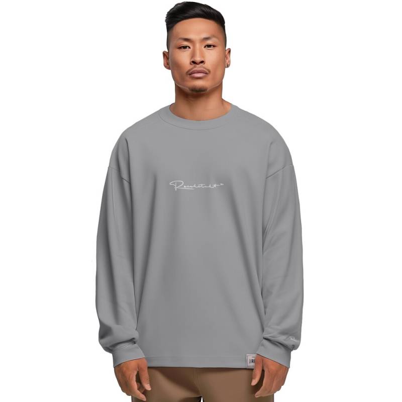 Reichstadt Oversized Langarm Shirt Herren 23RS042 Dark Grey 5XL