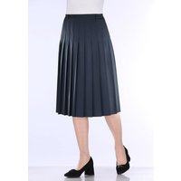 Rock mit figurgünstigen Rundumfalten, Marine, Grösse 25