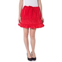 Rote Rüschchen Minirock