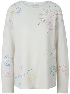 Rundhals-Pullover Peter Hahn weiss