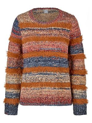 Rundhals-Pullover Rabe braun