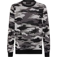 Rundhalspullover Camouflage