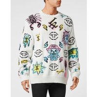 Rundhalspullover Monogram