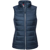 Russell - Ärmellose Daunenjacke NANO - Damen (Marineblau)