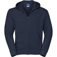 Russell - "Authentic" Hoodie mit durchgehendem Reißverschluss für Herren (Dunkelblau)