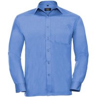 Russell Collection - Hemd Pflegeleicht für Herren Langärmlig (Business-Blau)