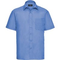 Russell Collection - Hemd Pflegeleicht für Herren kurzärmlig (Business-Blau)