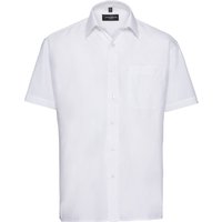 Russell Collection - Hemd Pflegeleicht für Herren kurzärmlig (Weiß)