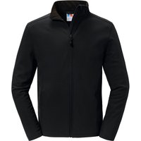 Russell - "Essential" Softshelljacke recyceltes Material für Herren (Schwarz)