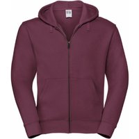 Russell Herren Authentic Full Zip Hooded Sweatshirt / Hoodie (Burgund)