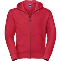 Russell Herren Authentic Full Zip Hooded Sweatshirt / Hoodie (Classic Red)