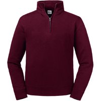 Russell Herren Authentic Quarter Zip Sweatshirt (Burgund)