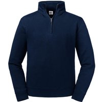 Russell Herren Authentic Zip Neck Sweatshirt (French Navy)