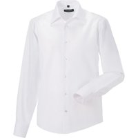 Russell - "Ultimate" Formelles Hemd Bügelfrei für Herren Langärmlig (Weiß)