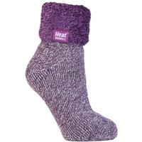Rutschfeste, niedrig geschnittene Thermo-Slipper-Bettsocken für Damen mit Griffen