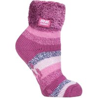 Rutschfeste, niedrig geschnittene Thermo-Slipper-Bettsocken für Damen mit Griffen