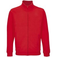 SOLS - "Cooper" Sweatjacke Durchgehender Reißverschluss für Herren/Damen Unisex (Leuchtend Rot)