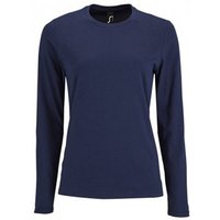 SOLS Damen T-Shirt Imperial, langärmlig (Marineblau)