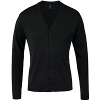 SOLS Goldene Herren Strickjacke mit V-Ausschnitt (Schwarz)