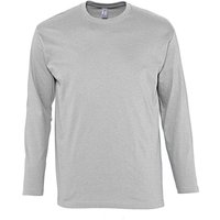 SOLS Herren Monarch Langarm T-Shirt (Grau meliert)