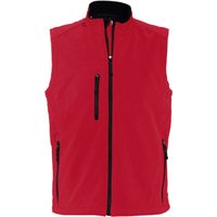 SOLS Herren Rallye Soft Shell Bodywarmer Jacke (Rot)