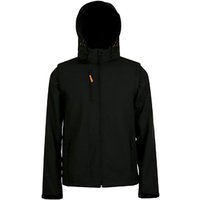 SOLS Herren Transformer Pro Softshell Jacke (Schwarz)