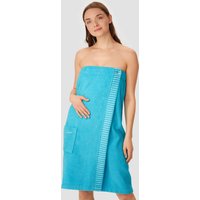 Sauna-Handtuch Knöpfe türkis - SCHIESSER Home 85*160 von Schiesser