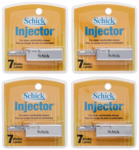 Schick Injector Blades, 7-Count Boxes (Pack of 4) von SCHICK