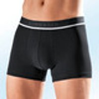 Schiesser Dreierpack Pants mit Elastikbund 2X Schwarz 1X Grau Meliert Grösse 5 sortiment b Gr. 05 Herren