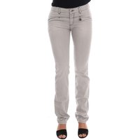 Costume National Damen Graue Waschung Baumwolle Slim Jeans