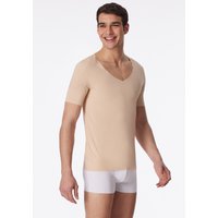 Shirt Interlock seamless kurzarm V-Ausschnitt clay - Laser Cut 6 von Schiesser