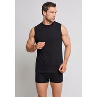 Shirt ärmellos 2er-Pack Muscle Shirt schwarz - Essentials M von Schiesser