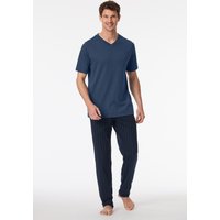 Shirt kurz arm V-Ausschnitt royal - Mix+Relax 48 von Schiesser