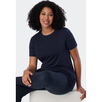 Shirt kurzarm Modal blau - Mix+Relax 44 von Schiesser