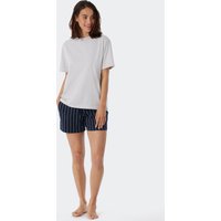 Shirt kurzarm grau meliert - Mix+Relax 48 von Schiesser