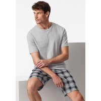 Shirt kurzarm grau-meliert - Mix+Relax 48 von Schiesser