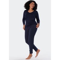 Shirt langarm Modal V-Ausschnitt blau - Mix+Relax 46 Shirt langarm Modal V-Ausschnitt blau - Mix+Relax 46 von Schiesser