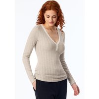 Shirt langarm grau meliert - Revival Agathe 34 von Schiesser Revival