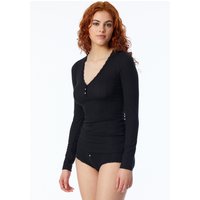 Shirt langarm schwarz - Revival Agathe 36 von Schiesser Revival