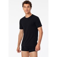 Shirts kurzarm 2er-Pack Organic Cotton Rundhals schwarz - 95/5 5 von Schiesser