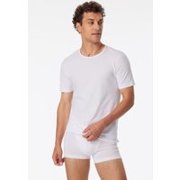 Shirts kurzarm 2er-Pack Organic Cotton Rundhals weiß – 95/5 8 von Schiesser