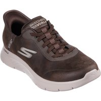 Skechers GO WALK Flex Smooth Motion Textil Herren Braune Laufschuhe Skechers GO WALK Flex Smooth Motion Textil Herren Braune Laufschuhe