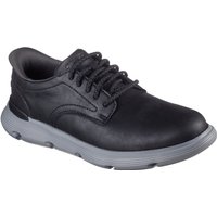 Skechers Garza Duran Leder Herren Schwarz Trainingsschuhe
