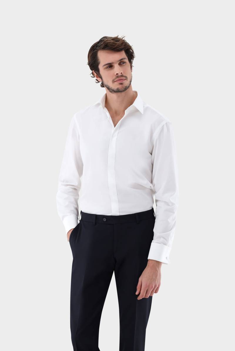 Smokinghemd mit Kentkragen Slim Fit von van Laack