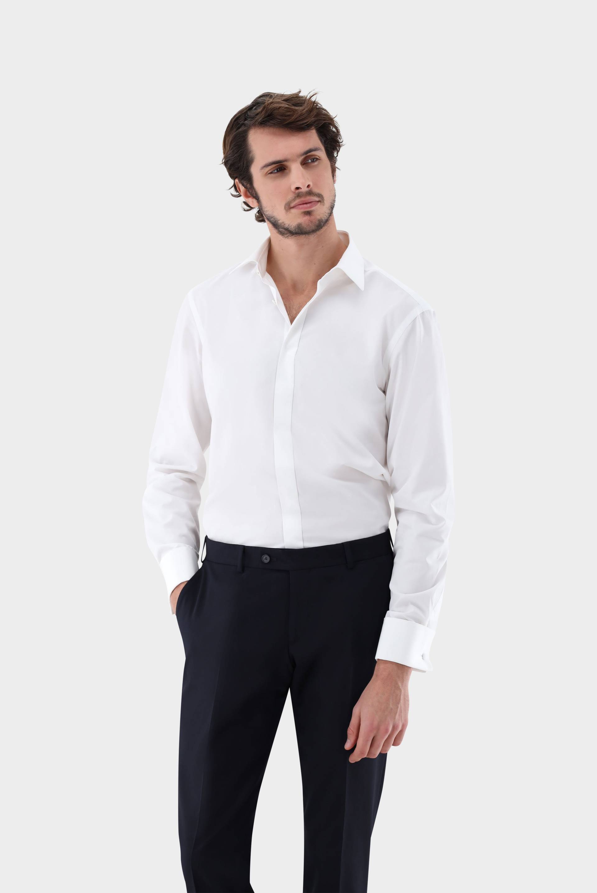 Smokinghemd mit Kentkragen Tailor Fit von van Laack